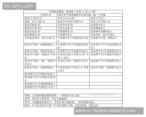 深入解析足球盘口平手盘的投注策略与技巧分享